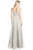 ColsBM Ashlyn Off White Luxury A-line V-neck Zip up Floor Length Bridesmaid Dresses