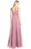 ColsBM Ashlyn Rosebloom Luxury A-line V-neck Zip up Floor Length Bridesmaid Dresses