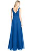 ColsBM Ashlyn Royal Blue Luxury A-line V-neck Zip up Floor Length Bridesmaid Dresses