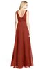 ColsBM Ashlyn Rust Luxury A-line V-neck Zip up Floor Length Bridesmaid Dresses