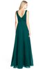 ColsBM Ashlyn Shaded Spruce Luxury A-line V-neck Zip up Floor Length Bridesmaid Dresses