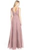 ColsBM Ashlyn Silver Pink Luxury A-line V-neck Zip up Floor Length Bridesmaid Dresses