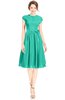 ColsBM Jane Ceramic Mature Fit-n-Flare High Neck Zip up Chiffon Bridesmaid Dresses