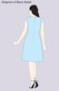 ColsBM Jane Turquoise Mature Fit-n-Flare High Neck Zip up Chiffon Bridesmaid Dresses