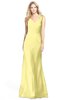 ColsBM Amina Daffodil Gorgeous Fit-n-Flare V-neck Sleeveless Chiffon Ruching Bridesmaid Dresses