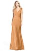 ColsBM Amina Pheasant Gorgeous Fit-n-Flare V-neck Sleeveless Chiffon Ruching Bridesmaid Dresses