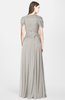 ColsBM Rosie Ashes Of Roses Elegant A-line V-neck Short Sleeve Zip up Bridesmaid Dresses