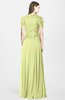 ColsBM Rosie Lime Sherbet Elegant A-line V-neck Short Sleeve Zip up Bridesmaid Dresses
