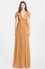 ColsBM Rosie Pheasant Elegant A-line V-neck Short Sleeve Zip up Bridesmaid Dresses