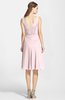 ColsBM Elsie Petal Pink  Zipper Chiffon Knee Length Bow Bridesmaid Dresses