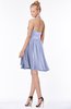ColsBM Belen Lavender Modest Halter Chiffon Knee Length Ruching Bridesmaid Dresses