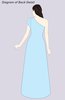 ColsBM Hope Cornflower Blue Gorgeous Trumpet One Shoulder Zip up Chiffon Floor Length Bridesmaid Dresses