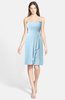 ColsBM Emmalee Ice Blue Cute Sweetheart Sleeveless Zip up Chiffon Knee Length Bridesmaid Dresses