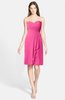 ColsBM Emmalee Rose Pink Cute Sweetheart Sleeveless Zip up Chiffon Knee Length Bridesmaid Dresses