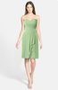 ColsBM Emmalee Sage Green Cute Sweetheart Sleeveless Zip up Chiffon Knee Length Bridesmaid Dresses