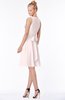 ColsBM Rivka Angel Wing Glamorous Fit-n-Flare V-neck Zip up Chiffon Knee Length Bridesmaid Dresses