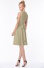 ColsBM Rivka Candied Ginger Glamorous Fit-n-Flare V-neck Zip up Chiffon Knee Length Bridesmaid Dresses
