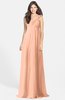 ColsBM Maddison Coral Reef Bohemian A-line One Shoulder Zip up Chiffon30 Ruching Bridesmaid Dresses