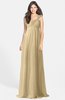 ColsBM Maddison Gold Bohemian A-line One Shoulder Zip up Chiffon30 Ruching Bridesmaid Dresses