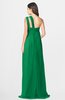 ColsBM Maddison Green Bohemian A-line One Shoulder Zip up Chiffon30 Ruching Bridesmaid Dresses