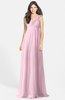 ColsBM Maddison Mist Pink Bohemian A-line One Shoulder Zip up Chiffon30 Ruching Bridesmaid Dresses