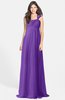 ColsBM Maddison Royal Purple Bohemian A-line One Shoulder Zip up Chiffon30 Ruching Bridesmaid Dresses