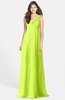 ColsBM Maddison Sharp Green Bohemian A-line One Shoulder Zip up Chiffon30 Ruching Bridesmaid Dresses