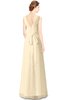 ColsBM Gayle Angora Classic V-neck Sleeveless Floor Length Bow Bridesmaid Dresses