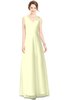 ColsBM Gayle Anise Flower Classic V-neck Sleeveless Floor Length Bow Bridesmaid Dresses