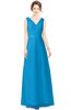 ColsBM Gayle Blithe Classic V-neck Sleeveless Floor Length Bow Bridesmaid Dresses