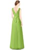 ColsBM Gayle Greenery Classic V-neck Sleeveless Floor Length Bow Bridesmaid Dresses