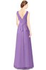 ColsBM Gayle Hyacinth Classic V-neck Sleeveless Floor Length Bow Bridesmaid Dresses