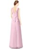 ColsBM Gayle Mist Pink Classic V-neck Sleeveless Floor Length Bow Bridesmaid Dresses