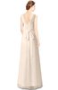 ColsBM Gayle Pastel Rose Tan Classic V-neck Sleeveless Floor Length Bow Bridesmaid Dresses