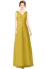 ColsBM Gayle Sauterne Classic V-neck Sleeveless Floor Length Bow Bridesmaid Dresses