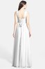 ColsBM Adele Cloud White Classic Thick Straps Zip up Chiffon30 Floor Length Ribbon Bridesmaid Dresses