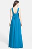 ColsBM Adele Cornflower Blue Classic Thick Straps Zip up Chiffon30 Floor Length Ribbon Bridesmaid Dresses