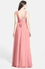 ColsBM Adele Flamingo Pink Classic Thick Straps Zip up Chiffon30 Floor Length Ribbon Bridesmaid Dresses