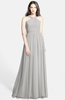 ColsBM Adele Platinum Classic Thick Straps Zip up Chiffon30 Floor Length Ribbon Bridesmaid Dresses