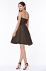 ColsBM Kairi Fudge Brown Plain A-line Sleeveless Zip up Chiffon30 Mini Bridesmaid Dresses