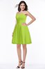 ColsBM Kairi Green Glow Plain A-line Sleeveless Zip up Chiffon30 Mini Bridesmaid Dresses