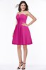 ColsBM Kairi Hot Pink Plain A-line Sleeveless Zip up Chiffon30 Mini Bridesmaid Dresses