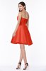 ColsBM Kairi Mandarin Red Plain A-line Sleeveless Zip up Chiffon30 Mini Bridesmaid Dresses