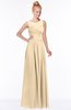 ColsBM Kyra Apricot Gelato Glamorous A-line Jewel Sleeveless Chiffon30 Ruching Bridesmaid Dresses