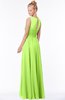 ColsBM Kyra Bright Green Glamorous A-line Jewel Sleeveless Chiffon30 Ruching Bridesmaid Dresses