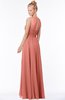 ColsBM Kyra Crabapple Glamorous A-line Jewel Sleeveless Chiffon30 Ruching Bridesmaid Dresses