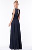 ColsBM Kyra Dark Sapphire Glamorous A-line Jewel Sleeveless Chiffon30 Ruching Bridesmaid Dresses