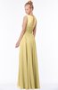 ColsBM Kyra Gold Glamorous A-line Jewel Sleeveless Chiffon30 Ruching Bridesmaid Dresses