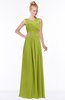 ColsBM Kyra Green Oasis Glamorous A-line Jewel Sleeveless Chiffon30 Ruching Bridesmaid Dresses