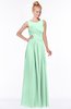 ColsBM Kyra Honeydew Glamorous A-line Jewel Sleeveless Chiffon30 Ruching Bridesmaid Dresses